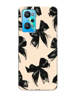 Чехол для Realme GT Neo 2 с картинкой «Паттерн черные банты» Чехол для Realme GT Neo 2 с картинкой «Паттерн черные банты»