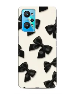 Чехол для Realme GT Neo 2 с картинкой «Черные бантики»