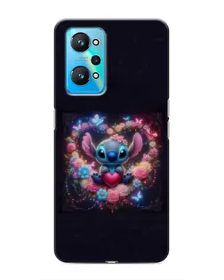 Чехол для Realme GT Neo 2 с картинкой «Stitch в цветах» Чехол для Realme GT Neo 2 с картинкой «Stitch в цветах»