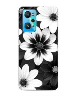Чехол для Realme GT Neo 2 с картинкой «Монохромные астры»