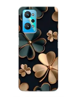 Чехол для Realme GT Neo 2 с картинкой «Клевер в золоте»