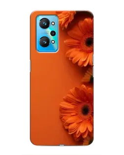 Чехол для Realme GT Neo 2 с картинкой «Оранжевые герберы»