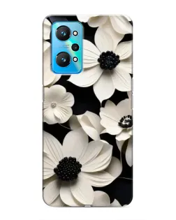 Чехол для Realme GT Neo 2 с картинкой «Объемные белые цветы»