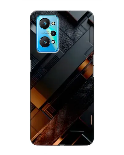 Чехол для Realme GT Neo 2 с картинкой «Черные геометрические блоки» Чехол для Realme GT Neo 2 с картинкой «Черные геометрические блоки»