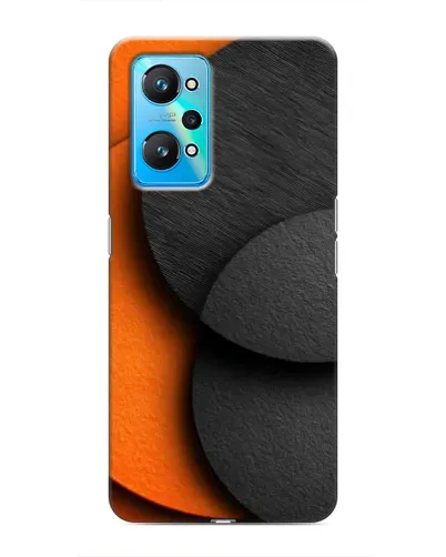 Чехол для Realme GT Neo 2 с картинкой «Геометрия оранжевых кругов» Чехол для Realme GT Neo 2 с картинкой «Геометрия оранжевых кругов»
