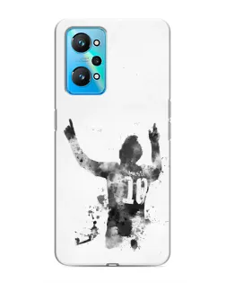 Чохол для Realme GT Neo 2 з картинкою «Чорно-білий силует Мессі» Чохол для Realme GT Neo 2 з картинкою «Чорно-білий силует Мессі»