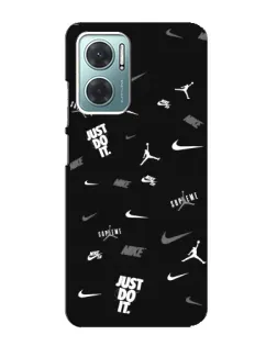Чехол для Xiaomi Redmi Note 11E с картинкой «Nike Black Pattern» Чехол для Xiaomi Redmi Note 11E с картинкой «Nike Black Pattern»