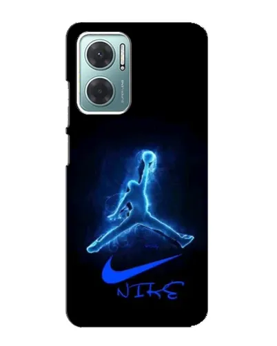 Чехол для Xiaomi Redmi Note 11E с картинкой «Jordan Neon Blue»