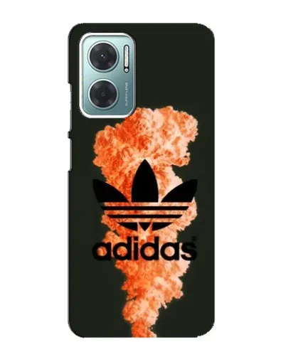 Чехол для Xiaomi Redmi Note 11E с картинкой «Оранжевый дым Adidas»