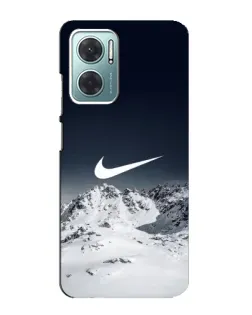 Чехол для Xiaomi Redmi Note 11E с картинкой «Nike — зимние горы» Чехол для Xiaomi Redmi Note 11E с картинкой «Nike — зимние горы»