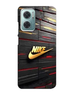 Чехол для Xiaomi Redmi Note 11E с картинкой «Золотой Nike на металле» Чехол для Xiaomi Redmi Note 11E с картинкой «Золотой Nike на металле»