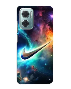 Чехол для Xiaomi Redmi Note 11E с картинкой «Космический Nike Swoosh» Чехол для Xiaomi Redmi Note 11E с картинкой «Космический Nike Swoosh»