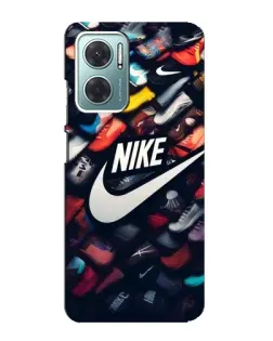 Чехол для Xiaomi Redmi Note 11E с картинкой «Коллекция кроссовок Nike» Чехол для Xiaomi Redmi Note 11E с картинкой «Коллекция кроссовок Nike»