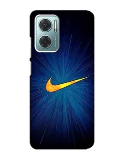 Чехол для Xiaomi Redmi Note 11E с картинкой «Синий пульс Nike» Чехол для Xiaomi Redmi Note 11E с картинкой «Синий пульс Nike»