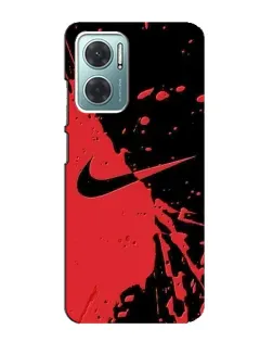 Чехол для Xiaomi Redmi Note 11E с картинкой «Красные брызги Nike» Чехол для Xiaomi Redmi Note 11E с картинкой «Красные брызги Nike»