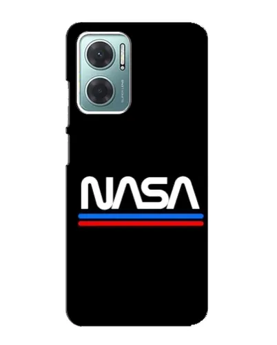 Чехол для Xiaomi Redmi Note 11E с картинкой «NASA — классика Red Blue»