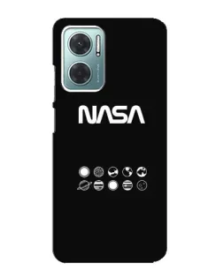 Чехол для Xiaomi Redmi Note 11E с картинкой «NASA — технический принт» Чехол для Xiaomi Redmi Note 11E с картинкой «NASA — технический принт»