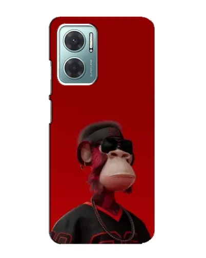 Чехол для Xiaomi Redmi Note 11E с картинкой «Bored Ape в красном»