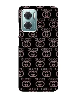 Чехол для Xiaomi Redmi Note 11E с картинкой «Классическая монограмма Gucci»
