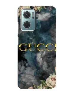 Чехол для Xiaomi Redmi Note 11E с картинкой «Абстрактные цветы Gucci»