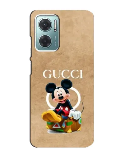 Чехол для Xiaomi Redmi Note 11E с картинкой «Микки Маус Gucci — крафт» Чехол для Xiaomi Redmi Note 11E с картинкой «Микки Маус Gucci — крафт»