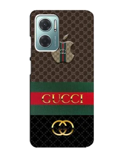 Чехол для Xiaomi Redmi Note 11E с картинкой «Gucci — брендированный десерт» Чехол для Xiaomi Redmi Note 11E с картинкой «Gucci — брендированный десерт»