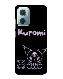 Чехол для Xiaomi Redmi Note 11E с картинкой «Kuromi — черный минимализм» Чехол для Xiaomi Redmi Note 11E с картинкой «Kuromi — черный минимализм»