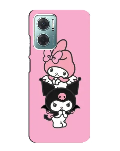 Чехол для Xiaomi Redmi Note 11E с картинкой «My Melody и Kuromi»