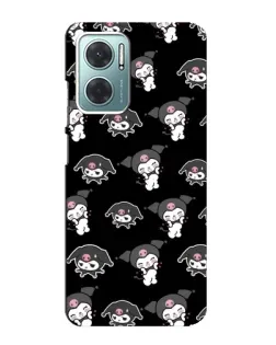 Чехол для Xiaomi Redmi Note 11E с картинкой «Черный паттерн Kuromi» Чехол для Xiaomi Redmi Note 11E с картинкой «Черный паттерн Kuromi»