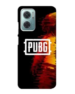 Чехол для Xiaomi Redmi Note 11E с картинкой «Яркий логотип PUBG»