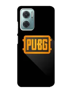 Чехол для Xiaomi Redmi Note 11E с картинкой «PUBG — рамка лого»