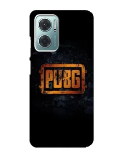 Чехол для Xiaomi Redmi Note 11E с картинкой «PUBG — золотой логотип»
