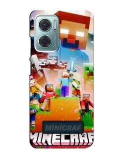 Чехол для Xiaomi Redmi Note 11E с картинкой «Minecraft герои игры» Чехол для Xiaomi Redmi Note 11E с картинкой «Minecraft герои игры»