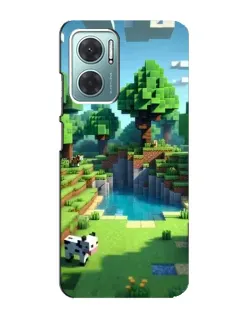 Чехол для Xiaomi Redmi Note 11E с картинкой «Minecraft летний день»
