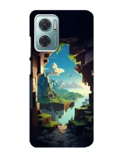 Чехол для Xiaomi Redmi Note 11E с картинкой «Вид из пещеры»