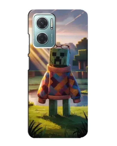 Чехол для Xiaomi Redmi Note 11E с картинкой «Крипер в свитере»