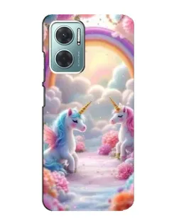 Чехол для Xiaomi Redmi Note 11E с картинкой «Радуга и единороги» Чехол для Xiaomi Redmi Note 11E с картинкой «Радуга и единороги»