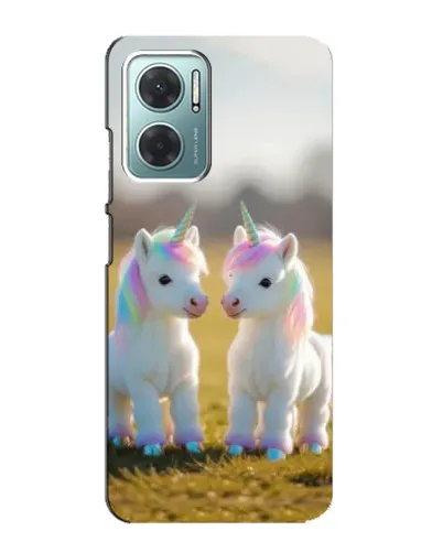 Чехол для Xiaomi Redmi Note 11E с картинкой «Пара единорогов» Чехол для Xiaomi Redmi Note 11E с картинкой «Пара единорогов»