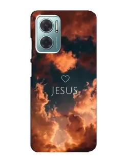 Чехол для Xiaomi Redmi Note 11E с картинкой «Сияние Имени Jesus»
