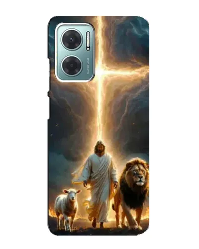 Чехол для Xiaomi Redmi Note 11E с картинкой «Лев Иуды и Свет» Чехол для Xiaomi Redmi Note 11E с картинкой «Лев Иуды и Свет»