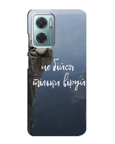 Чохол для Xiaomi Redmi Note 11E з картинкою «Віра над прірвою» Чохол для Xiaomi Redmi Note 11E з картинкою «Віра над прірвою»