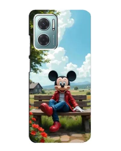 Чехол для Xiaomi Redmi Note 11E с картинкой «Микки на скамейке» Чехол для Xiaomi Redmi Note 11E с картинкой «Микки на скамейке»