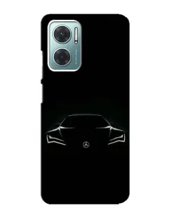 Чехол для Xiaomi Redmi Note 11E с картинкой «Mercedes — силуэт авто» Чехол для Xiaomi Redmi Note 11E с картинкой «Mercedes — силуэт авто»