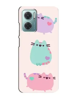 Чехол для Xiaomi Redmi Note 11E с картинкой «Pusheen трио» Чехол для Xiaomi Redmi Note 11E с картинкой «Pusheen трио»