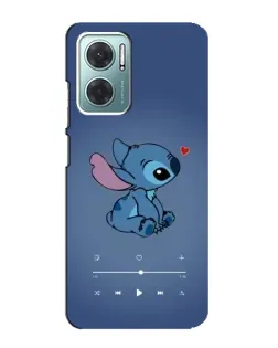 Чехол для Xiaomi Redmi Note 11E с картинкой «Музыкальный Stitch»