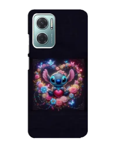 Чехол для Xiaomi Redmi Note 11E с картинкой «Stitch в цветах» Чехол для Xiaomi Redmi Note 11E с картинкой «Stitch в цветах»