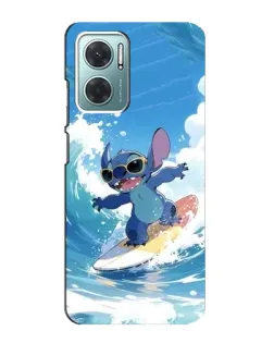 Чехол для Xiaomi Redmi Note 11E с картинкой «Стич на волне»
