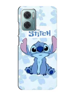 Чехол для Xiaomi Redmi Note 11E с картинкой «Stitch среди цветов»