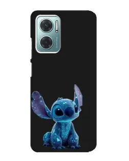Чехол для Xiaomi Redmi Note 11E с картинкой «Стич на черном»