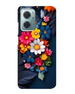 Чехол для Xiaomi Redmi Note 11E с картинкой «Цветочная феерия»